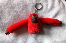 kipling monkey keyring walter ,red colour 