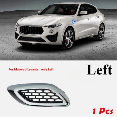 For Maserati Levante Chrome Left Side Fender Air Vent Outlet Cover Trim - Picture 3 of 7