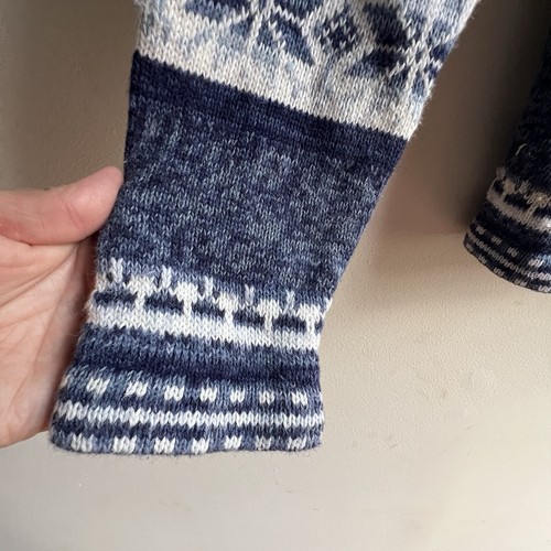 VTG Tiara International Sweater Women's M Fair Isle Nordic Winter Cardigan Y2K - Picture 6 of 17