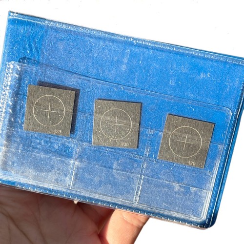 Piezas de prueba de partículas magnéticas espesor 0,004 pulgadas. Profundidad 0,0012 pulgadas. Ancho 0,007 pulgadas. - Imagen 6 de 10