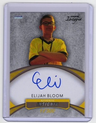 2025 Choice Insignia Series 1 #1 of 500 Elijah Bloom Auto