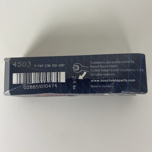 Bosch Platinum Fusion Ir Spark Plugs 4503 QTY 5 - Picture 5 of 5
