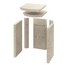Heathus Brest Kaminofen Ersatzteile Brennraumauskleidung komplett Vermiculite