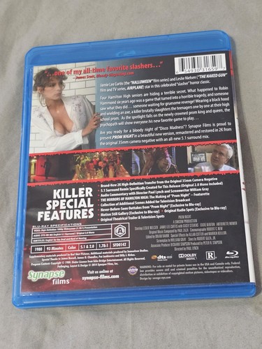 Prom Night (1980) (Blu-ray Disc, 2014, Synapse) Slasher, Jamie Lee Curtis - Picture 3 of 4