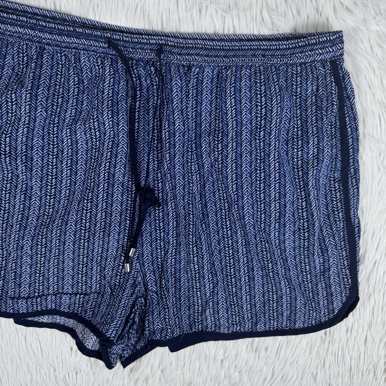 Gap 1969 Blue White Pattern Pull-On Drawstring Ca… - image 19