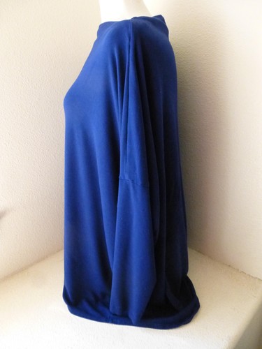Bryn Walker Sweater Womens XL Blue Boxy Pullover Soft Stretchy Made USA Lounge - Picture 2 of 15
