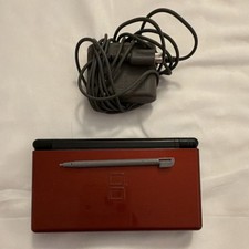 Nintendo DS Lite Red Black Console Touch Screen Charger Stylus