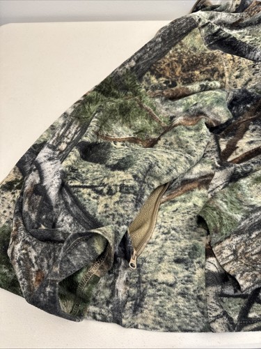 Mossy Oak Men’s Camo Full Zip Fleece Size 2xl 2 zipper pockets Good Condition - Picture 12 of 13