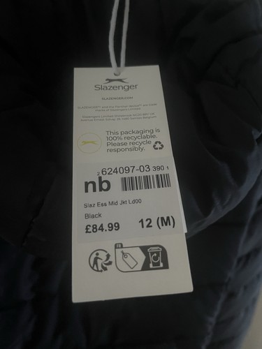 Chaqueta acolchada Slazenger para mujer de longitud media talla UK 12 M - Imagen 3 de 5