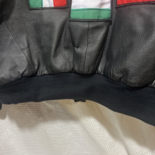 RAR! Vintage Atlanta 1996 Olympische Sommerspiele Lederjacke XL American Toons 90er - Bild 9 von 12