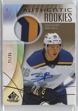 2024 SP Game Used Gold Premium Memorabilia 21/35 Zachary Bolduc #255 Auto 0w4q