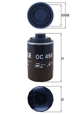 MAHLE Ölfilter  u.a. für AUDI, SEAT, SKODA, VW