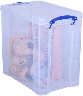 Really Useful Box Kunststoff Aufbewahrung 25 25 Liter im Karton, transparent klar 