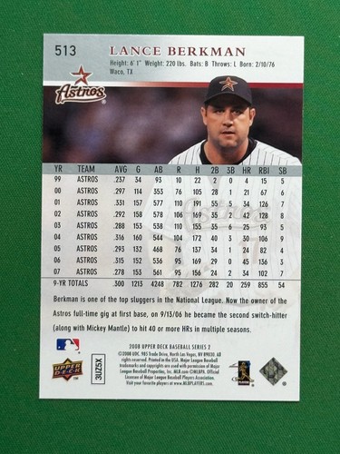 2008 Upper Deck Series Two Baseball #401 - 600 PICK YOUR CARD COMPLETE YOUR SET - Picture 226 of 400