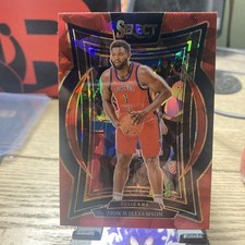 2024-25 Panini Select - Concourse Zion Williamson #28 Red Cracked Ice Prizm