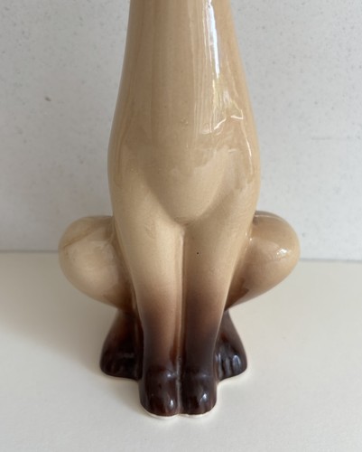 Vintage Mid Century Modern MCM Ceramic Siamese Cat Statue Figurine Aprox 30cm - Picture 3 of 9