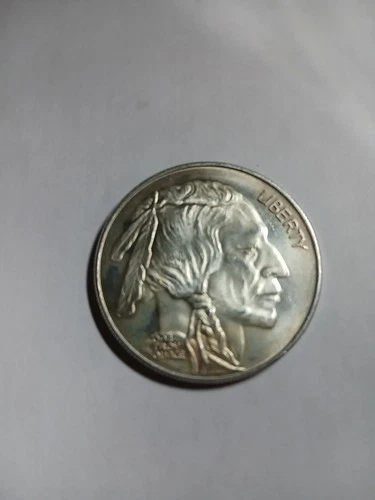 Buffalo Indian 1oz .999 Fine Silver Round 'One Troy Ounce'