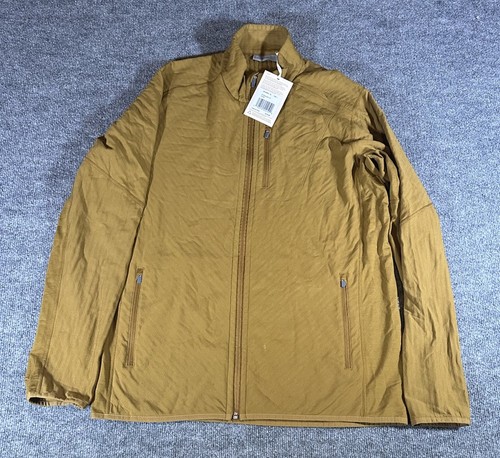 Icebreaker Men’s XL Yellow Descender Long Sleeve Wool Zip Jacket  - Picture 1 of 9