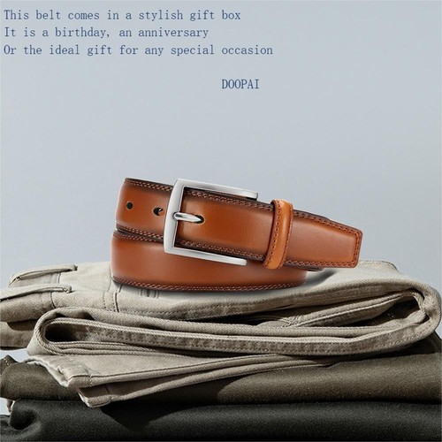 Mens Dress Belt - Genuine Leather Dress Belts For Men,Casual Suit Jeans Belt-... - Picture 2 of 6
