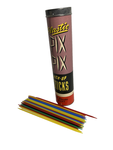 Whitman Plástico Pix Pix Pick-Up Sticks Juguete "Tubo de Cartón Falta un Palo - Imagen 7 de 7