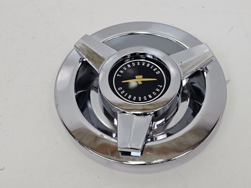 Ford Thunderbird 1962 1963 logotipo negro cable rueda tapa central cubierta 7 pulgadas usado - Imagen 2 de 9