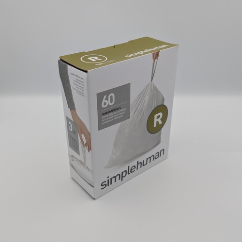 60 Code R SimpleHuman 3 packs of 20 Bin Liners Fast free UK Postage BOXED NEW - Picture 5 of 5