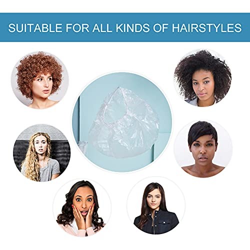  Einweg Duschkappen 100 Stück - einzeln verpackt 19,8" groß dicker weiß - Bild 2 von 7