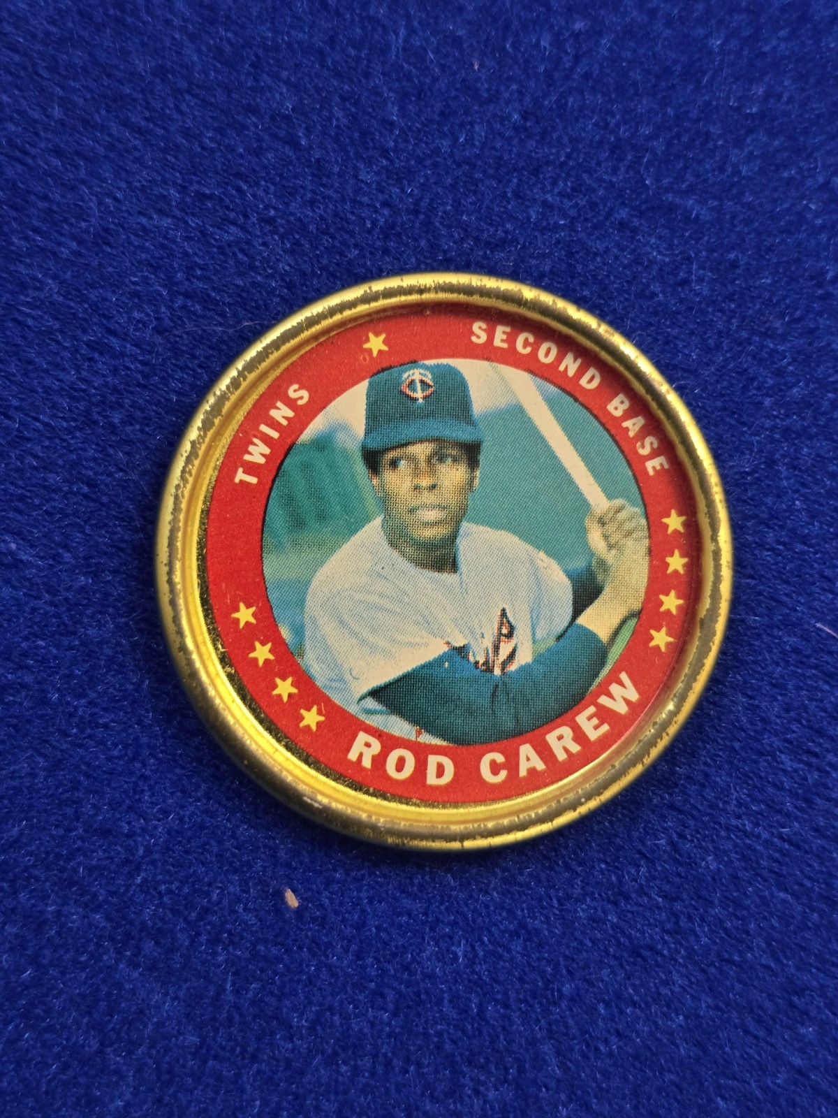 1971 topps baseball coins . Set Break...  # 24 Rod Carew