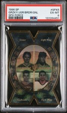 1996 SP ERIC LINDROS/MARIO LEMIEUX/PETER FORSBERG/WAYNE GRETZKY SPX FORCE
