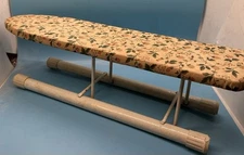 Wooden Metal Doll Or Sleeve Ironing Board 16” X 4.5”x 4” Strawberries