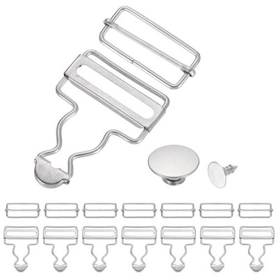 8 Sets Metal Buckles for Overalls, 1-3/8'' Suspension Buckles, Matte Color