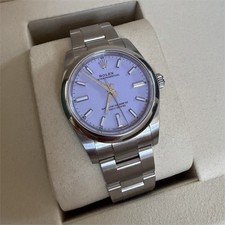Rolex Oyster Perpetual 34mm Purple Lavender D...