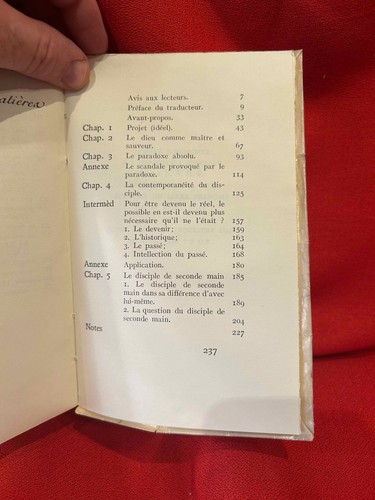 KIERKEGAARD (Soeren) - Les Miettes philosophiques. Livre Français, 1947, broché. - Imagen 5 de 5