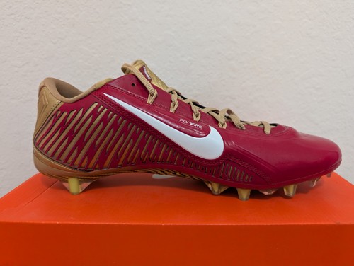 Nike Vapor Carbon Elite 2 TB Football Cleat Red Gold San Francisco 49ers sz 13.5 - Picture 4 of 12