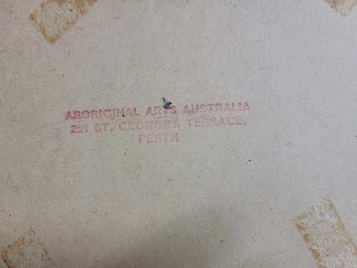 Vintage Australian Aboriginal  Art Painting.  - Afbeelding 4 van 4