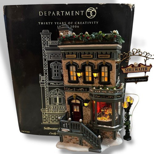 Dept 56 The Original Snow Village Stillwater Antiques & Collectibles Retired