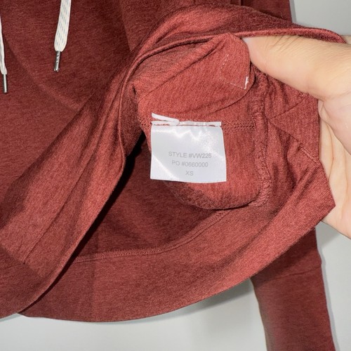 Sudadera con capucha VUORI $96 para mujer XS brezo rojo óxido halo esencial Dreamknit - Imagen 5 de 7