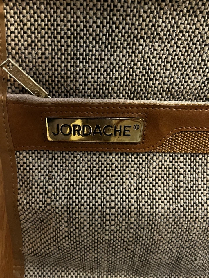 Vintage Jordache Tweed Travel Garment Bag for Hanging Suit and Dress & accessory - Image 3 of 4