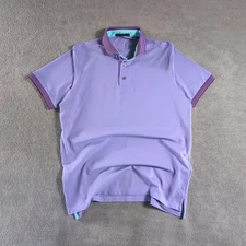 Greyson Purple Performance Polo Shirt Men’s Medium M Golf Tech Stretch Preppy