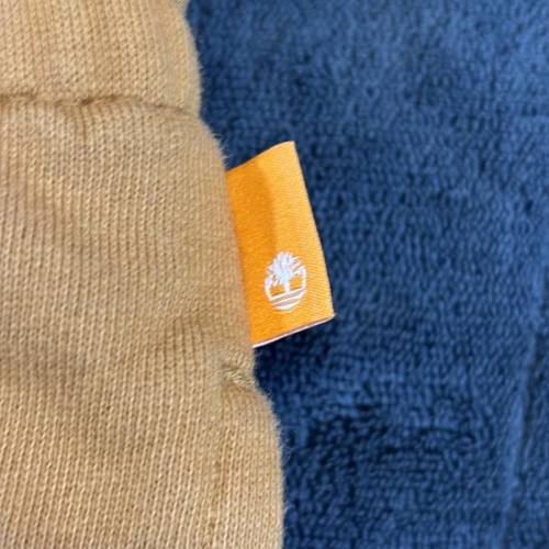Timberland Jogger Pants Mens Medium Tan Fleece Sweatpants Logo Athletic Casual - Picture 3 of 15