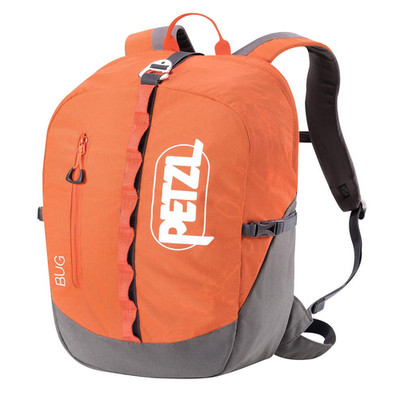 Petzl Bug Backpack - Backpack For Single-Day Multi-Pitch Climbing - Red/Orange