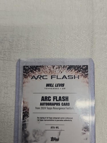 Autógrafos Will Levis Arc Flash Power Surge - 2024 Topps Resurgence - Imagen 5 de 6