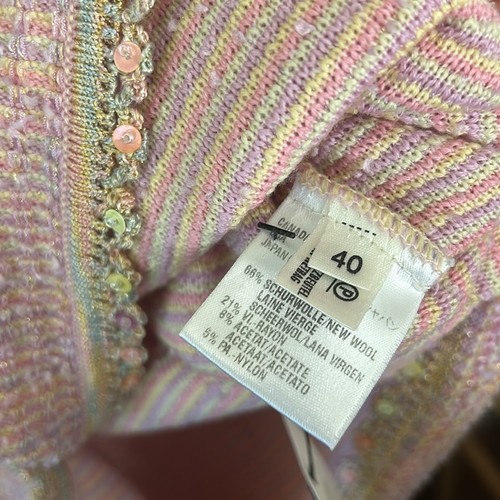 Chaqueta Multi Tweed Lana Escada Vintage. Talla 40/10 US - Imagen 7 de 13