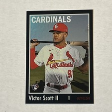 2024 Topps Archives - 1970 Topps Victor Scott II #105 Black Foilboard (RC)