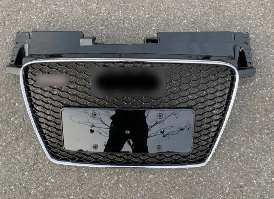 For AUDI TT 8J TTRS 2008-2014 Front bumper Mesh Grill grille silver - Image 4 of 4