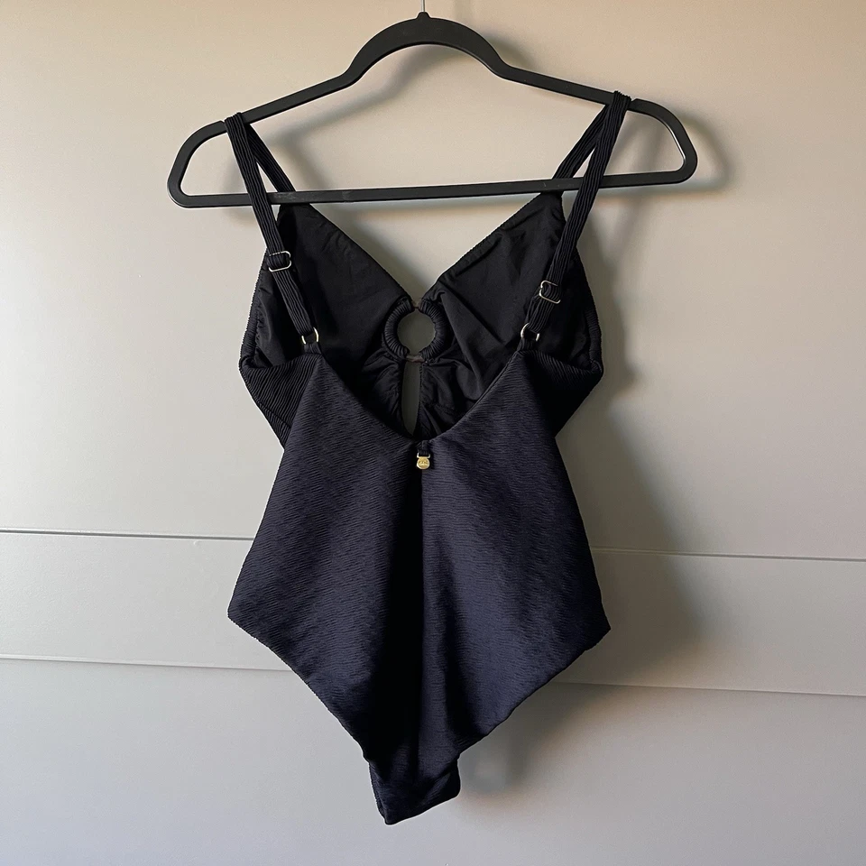 Traje de baño de una pieza Anthropologie Malai Eiffel $168 para mujer mediano sexy negro usado en excelente estado Foto 2 de 4