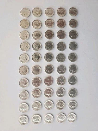 1955-P Roosevelt Dime Roll in Original Gem BU Condition - 50 coins - 90% Silver