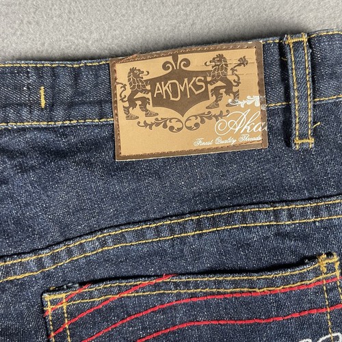 Akademiks Jeans Boys 18 Straight Leg Embroidered Pockets AKDMKS Denim Pants - Picture 5 of 12