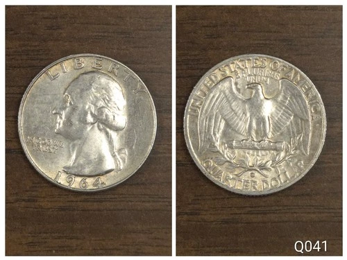 1964-D Washington Quarter – 90 Percent Silver – VF Circulated