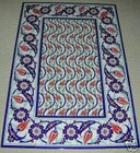 Turkish Iznik Tulip Pattern 48"x32" (1.2m x .8m) Ceramic Tile PANEL Mural